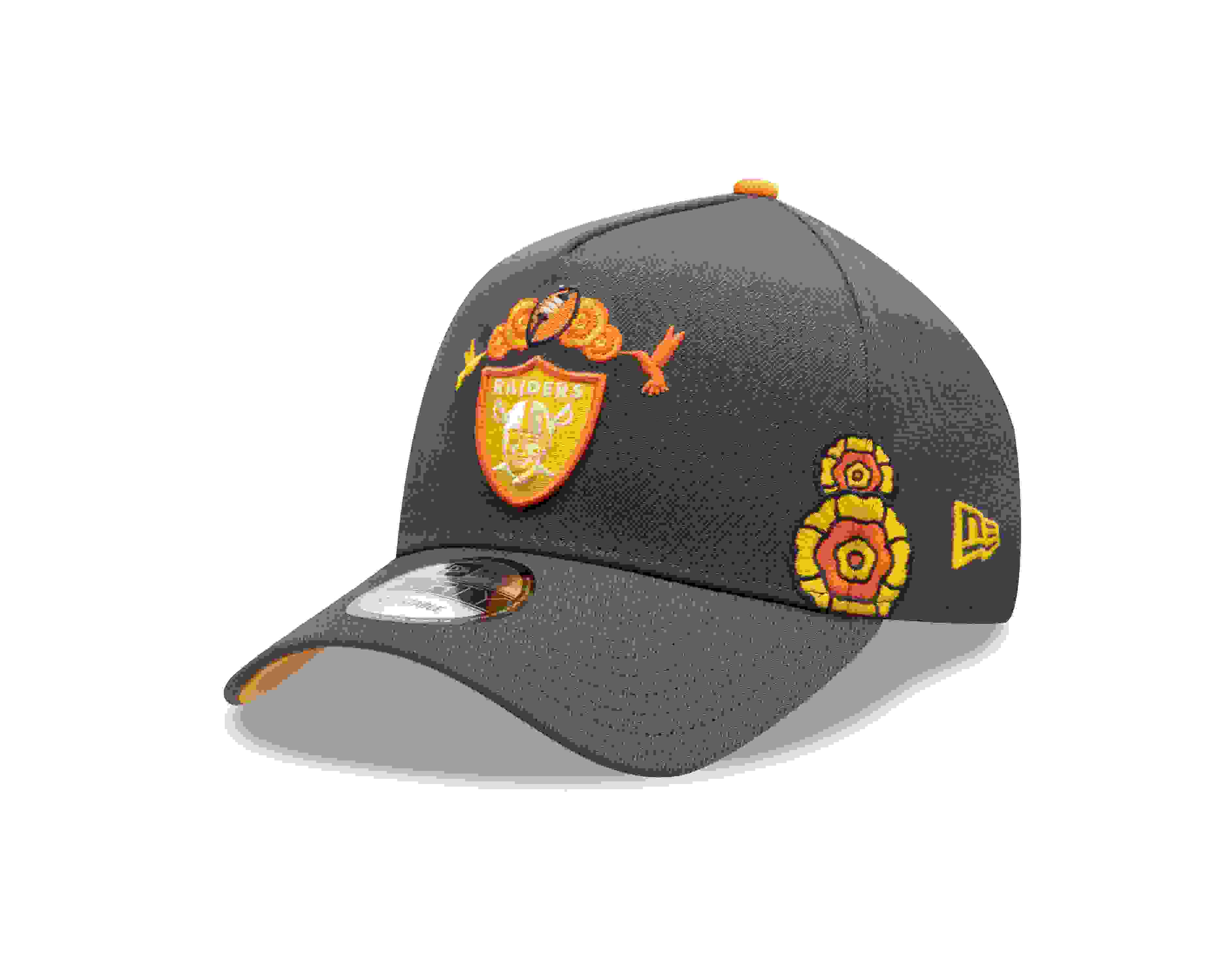 New Era Las Vegas Raiders 9FORTY Dia De Los Muertos Grey Snapback Hat